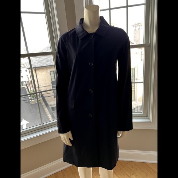 Theory Black Lightweight Coat Jacket with Collar - Size Small - Picture 3 of 14